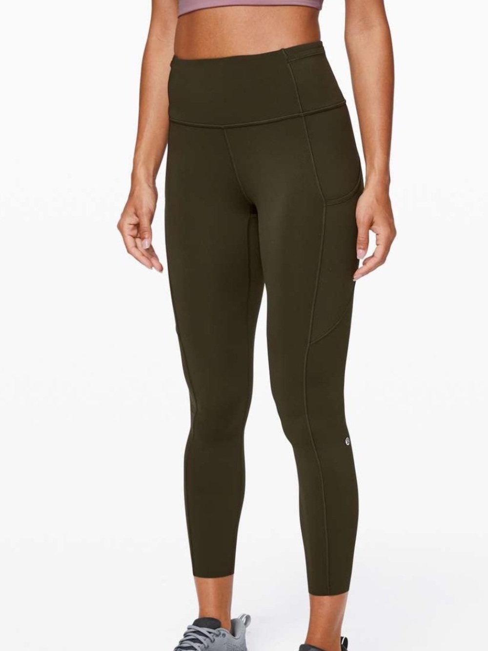 Lululemon Fast & Free Tight II 25” Dark Olive DKOV Size 12 NWT - Picture 10 of 15